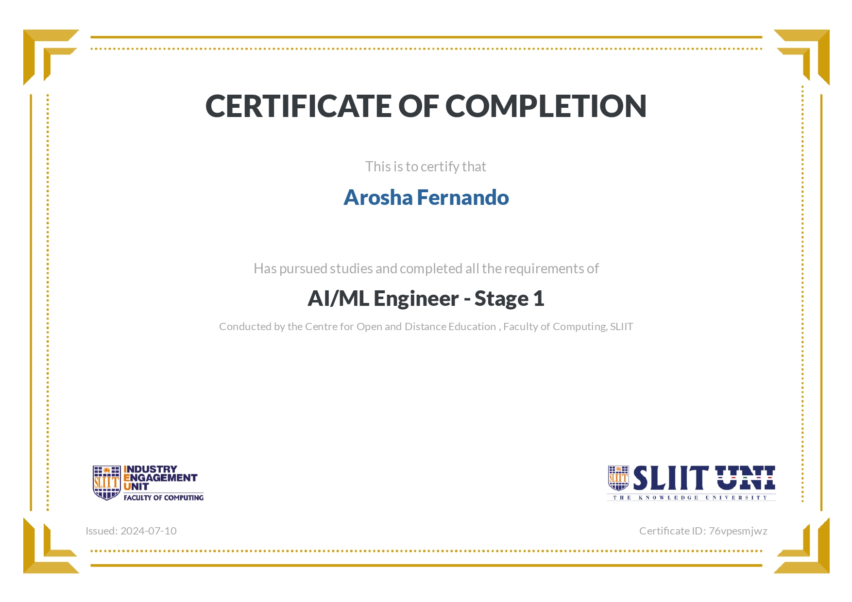 Data Science Certification